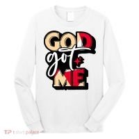 God Got Me Swag Team Cool Sneaker Matching Perfect Gift Idea Trending Long Sleeve Shirt thumb 0