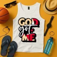 God Got Me Swag Team Cool Sneaker Matching Perfect Gift Idea Trending Tank Top thumb 4