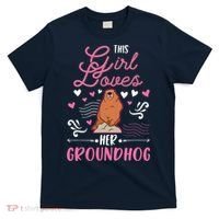 Groundhog Girl Marmot Groundhog Day Woodchuck T-Shirt thumb 0