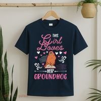 Groundhog Girl Marmot Groundhog Day Woodchuck T-Shirt thumb 2
