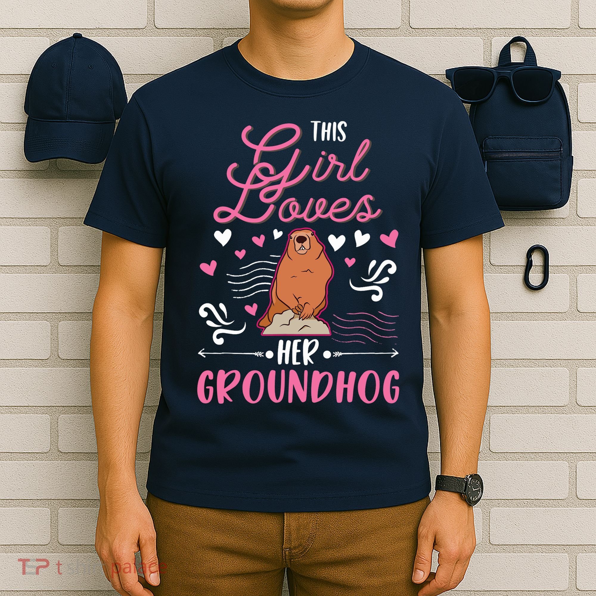 Groundhog Girl Marmot Groundhog Day Woodchuck T-Shirt