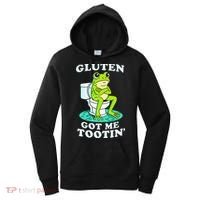 Gluten Got Me Tootin Funny Gluten Intolerant Intolerance Gift Women's Hoodie thumb 0