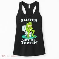 Gluten Got Me Tootin Funny Gluten Intolerant Intolerance Gift Women's Tank Top thumb 0
