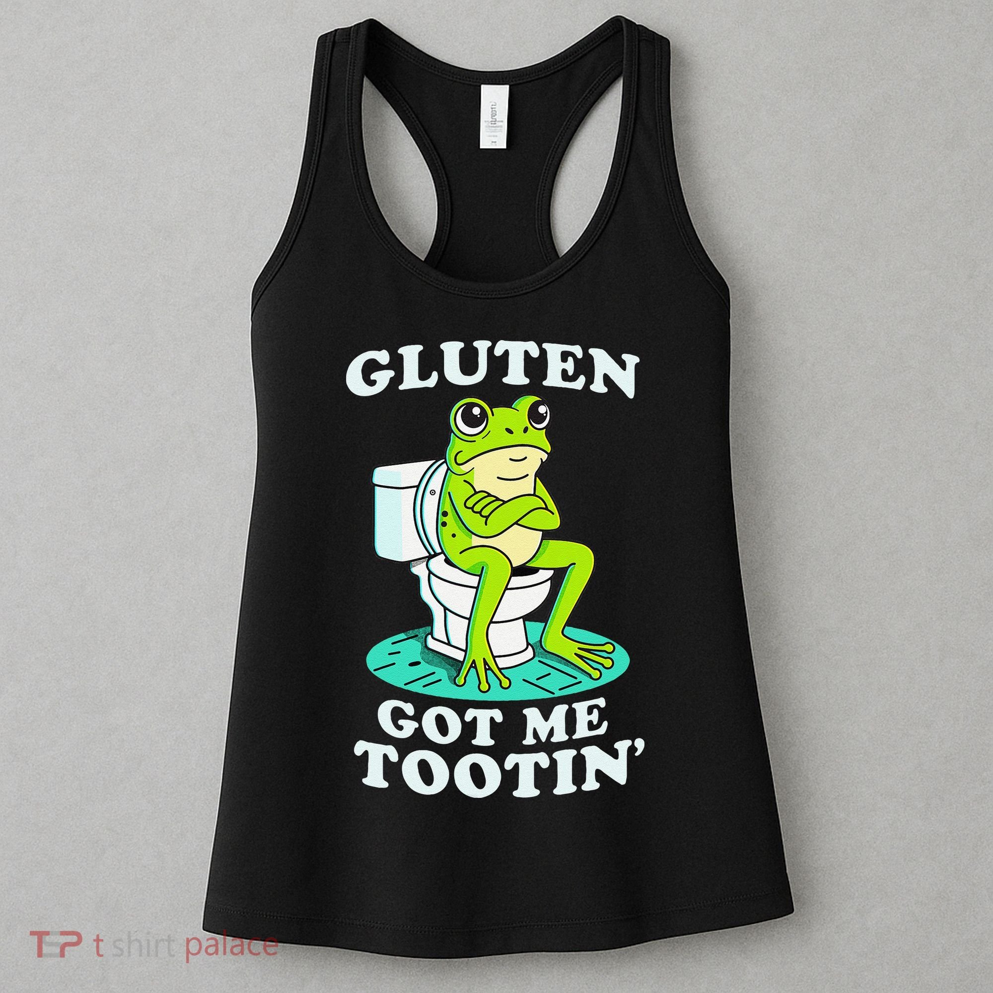 Gluten Got Me Tootin Funny Gluten Intolerant Intolerance Gift Women's Tank Top