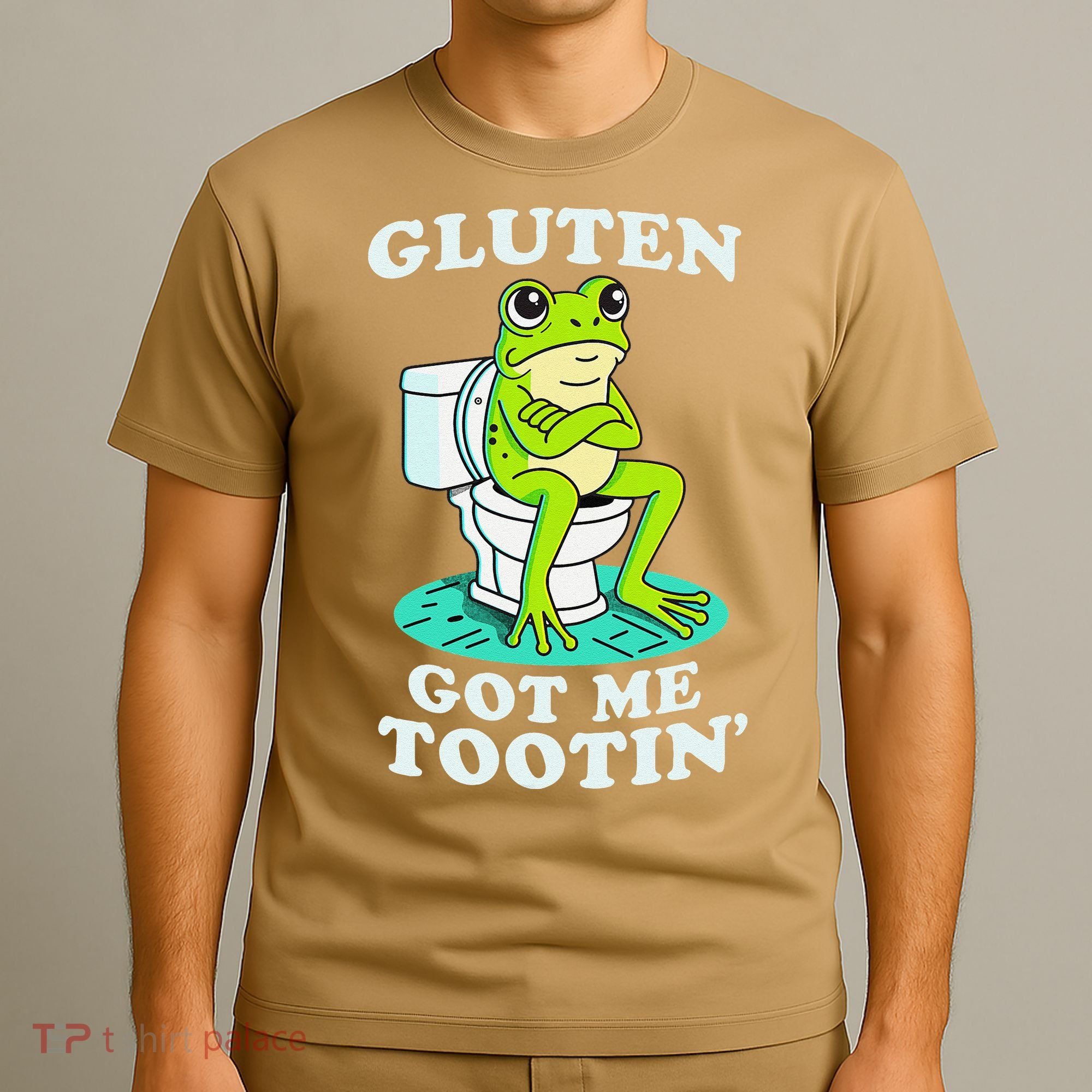 Gluten Got Me Tootin Funny Gluten Intolerant Intolerance Gift T-Shirt