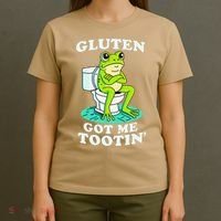 Gluten Got Me Tootin Funny Gluten Intolerant Intolerance Gift T-Shirt thumb 4