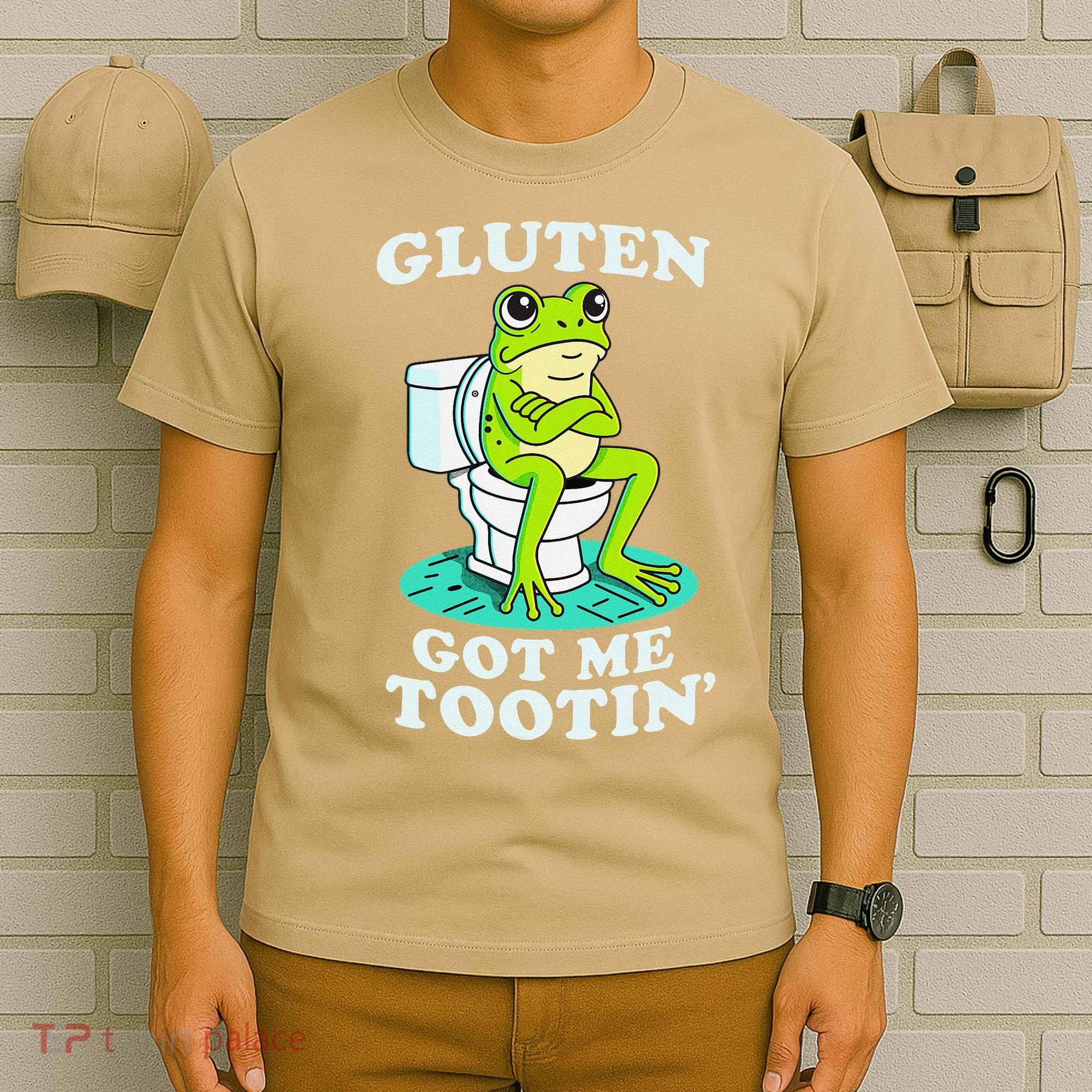 Gluten Got Me Tootin Funny Gluten Intolerant Intolerance Gift T-Shirt