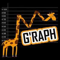 GRaph Giraffe Mathematician Funny Animal Pun Coaster thumb 2