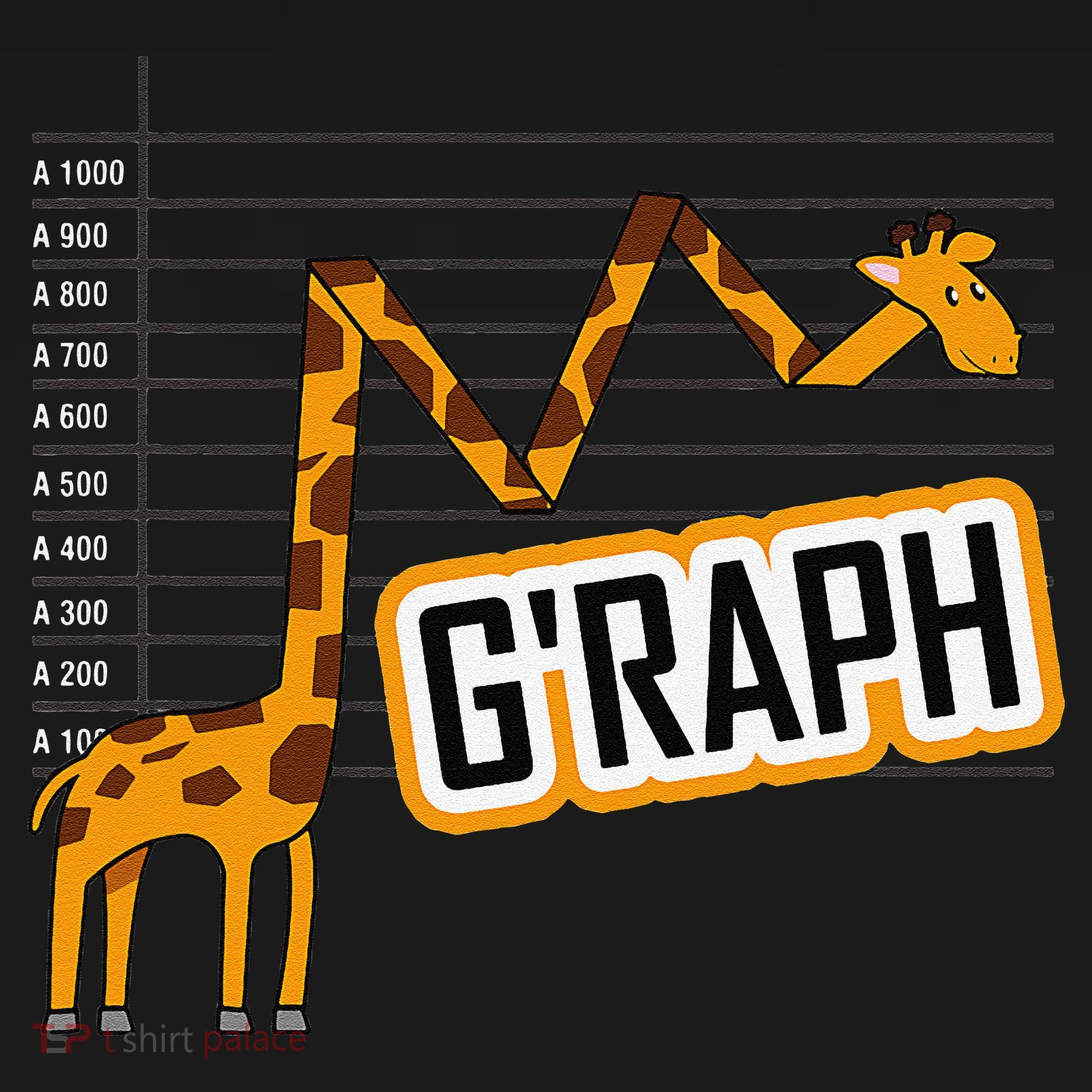 GRaph Giraffe Mathematician Funny Animal Pun Tote Bag
