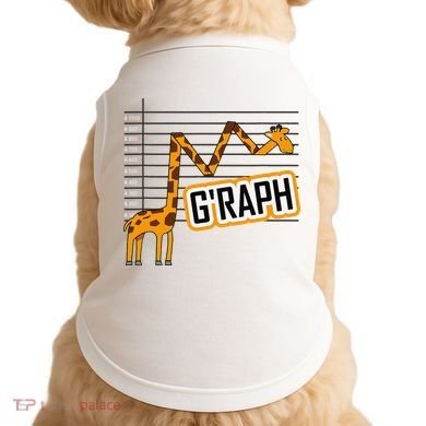 GRaph Giraffe Mathematician Funny Animal Pun Doggie Tank