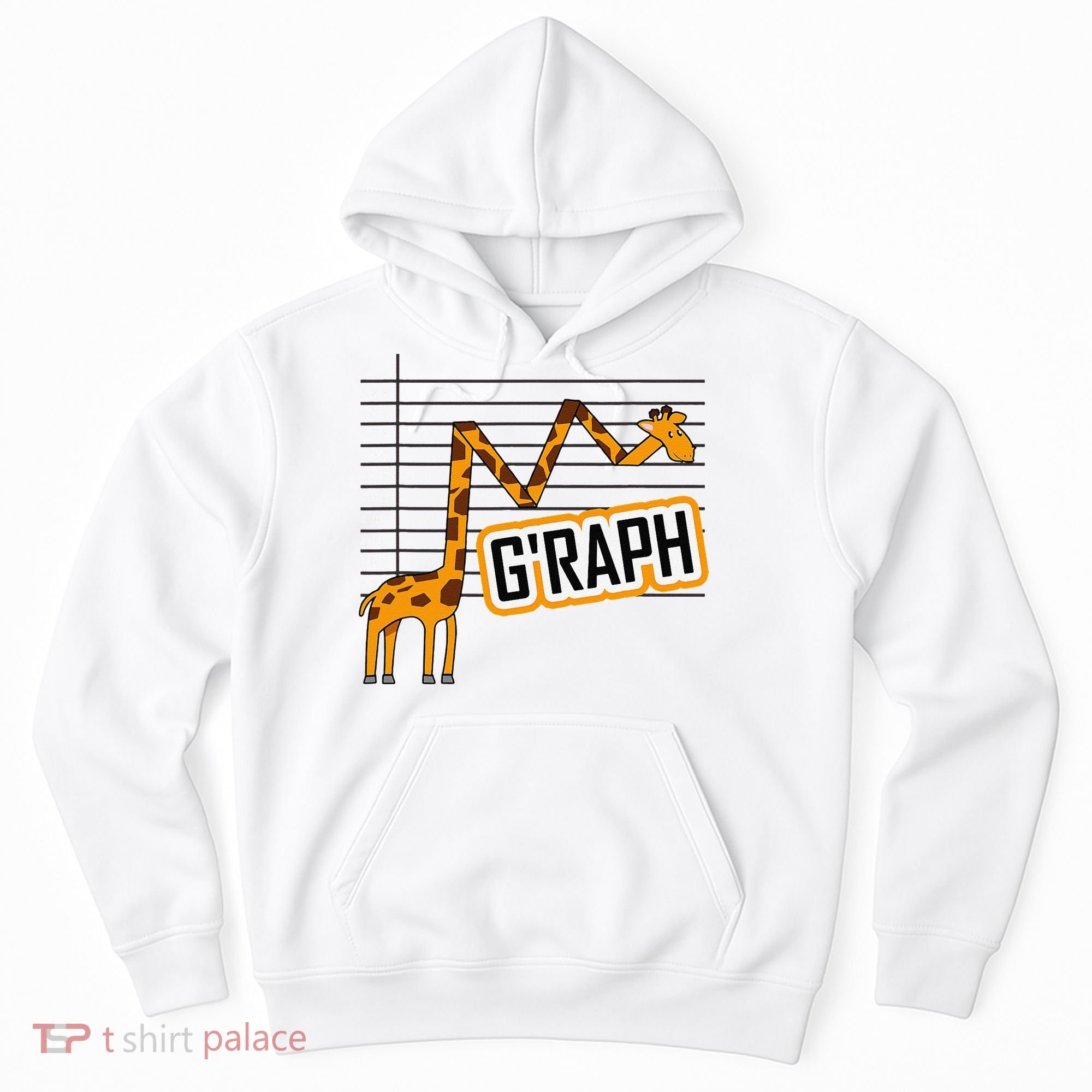 GRaph Giraffe Mathematician Funny Animal Pun Hoodie