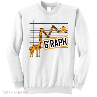GRaph Giraffe Mathematician Funny Animal Pun Sweatshirt