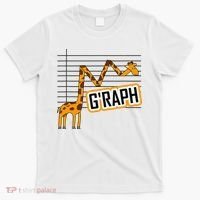 GRaph Giraffe Mathematician Funny Animal Pun T-Shirt thumb 0