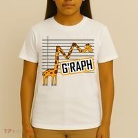 GRaph Giraffe Mathematician Funny Animal Pun T-Shirt thumb 4