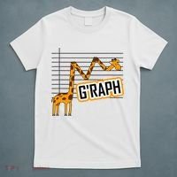 GRaph Giraffe Mathematician Funny Animal Pun T-Shirt thumb 5