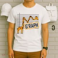GRaph Giraffe Mathematician Funny Animal Pun T-Shirt thumb 6