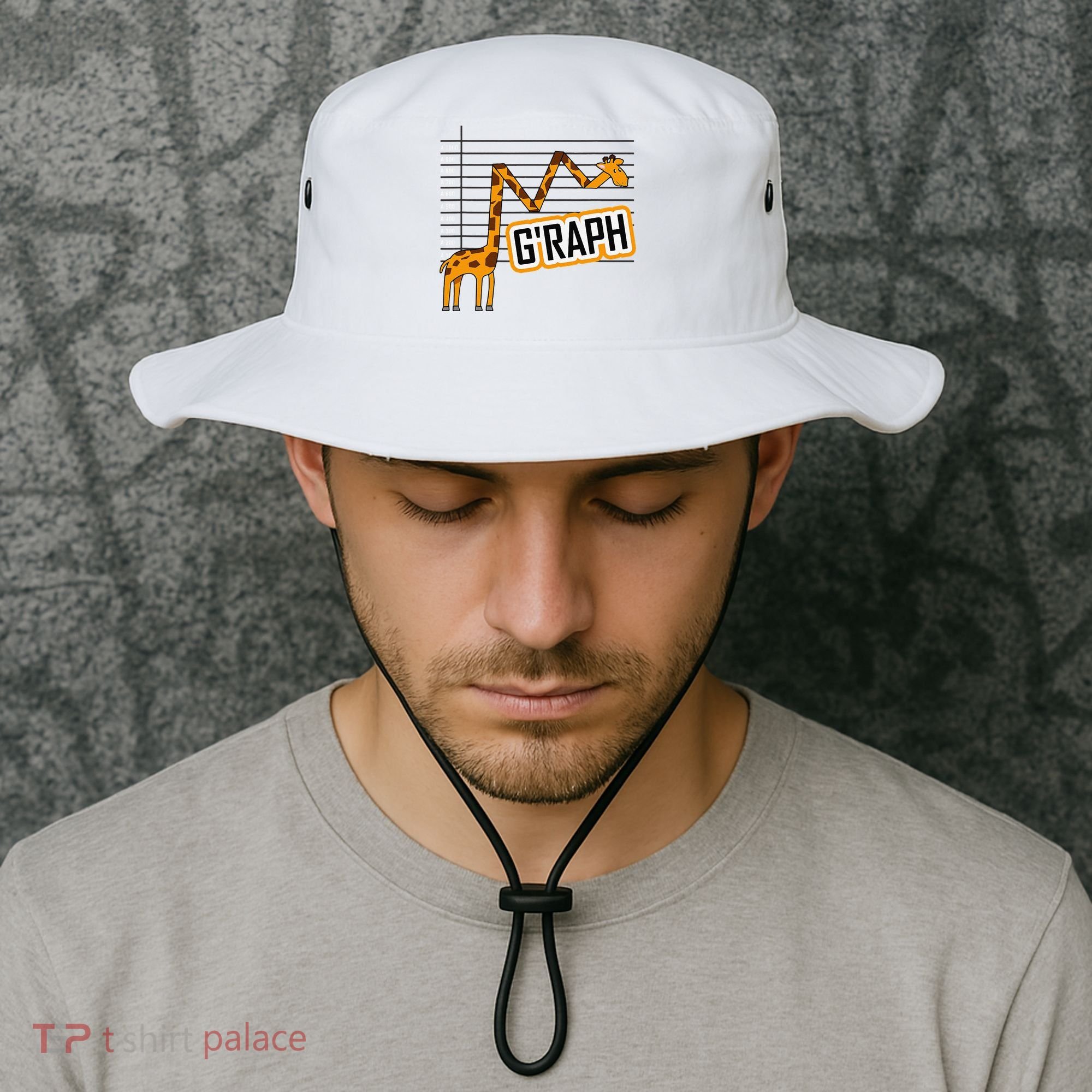 GRaph Giraffe Mathematician Funny Animal Pun Bucket Hat