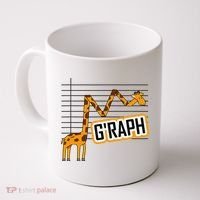GRaph Giraffe Mathematician Funny Animal Pun Coffee Mug thumb 0