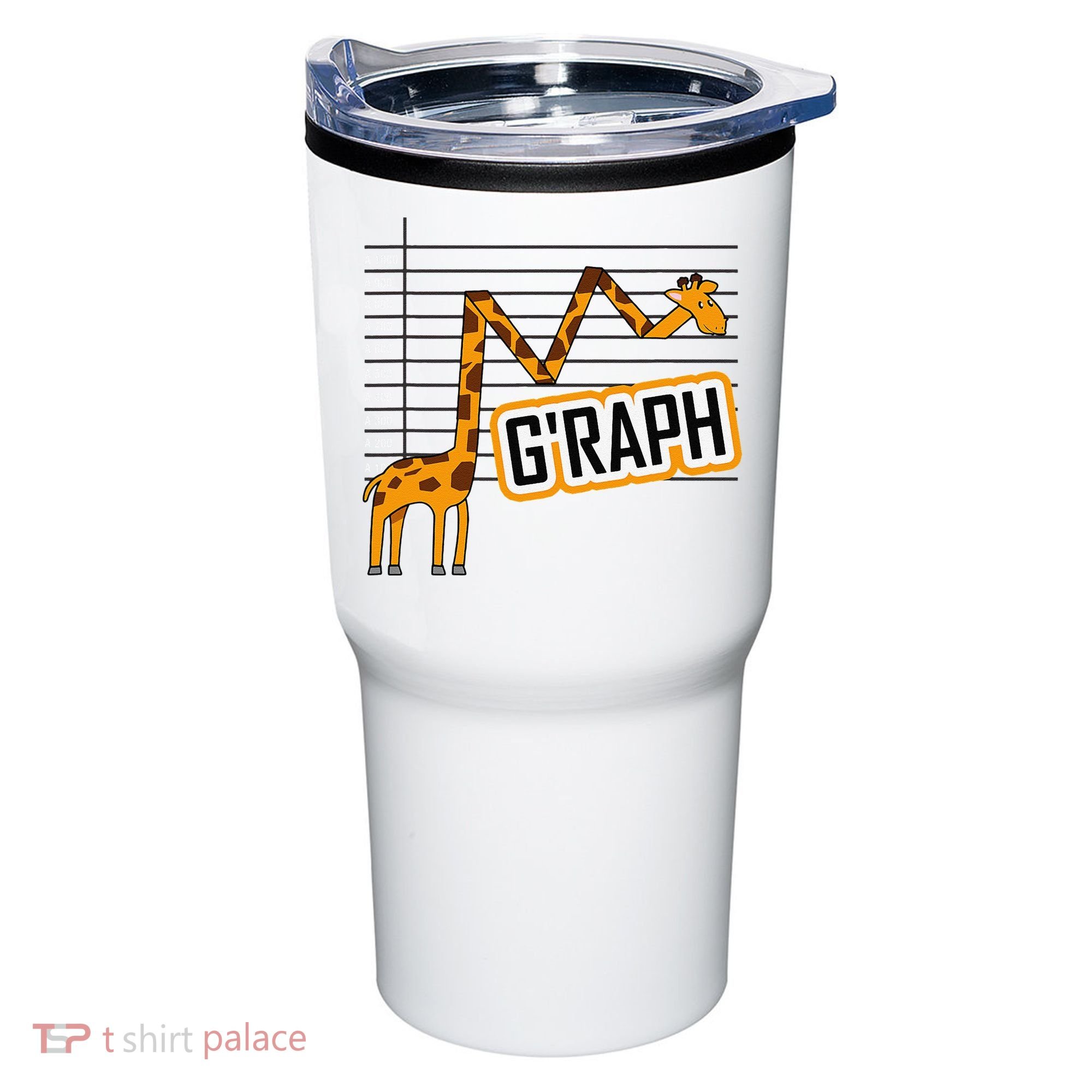GRaph Giraffe Mathematician Funny Animal Pun Tumbler