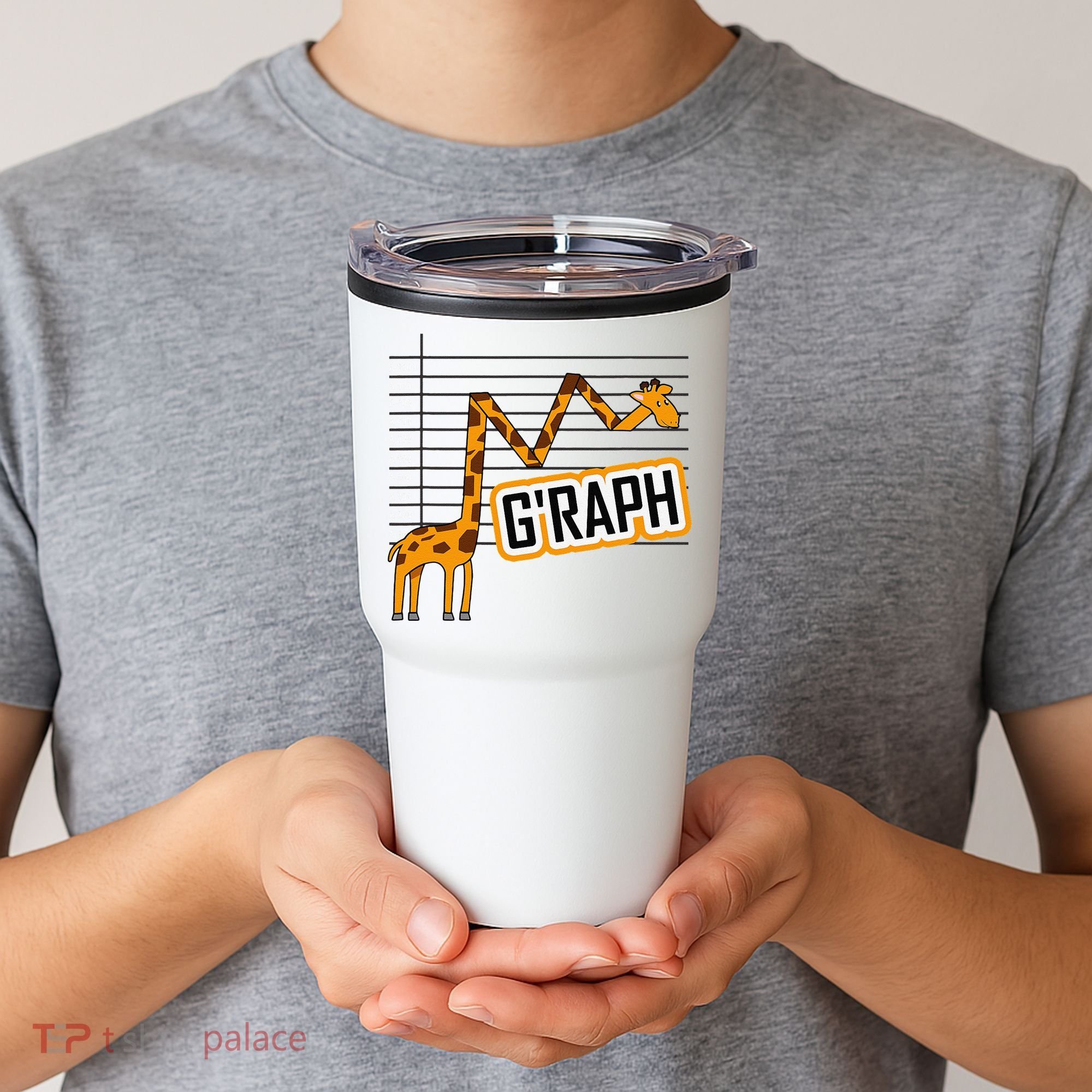 GRaph Giraffe Mathematician Funny Animal Pun Tumbler