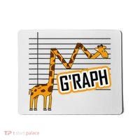 GRaph Giraffe Mathematician Funny Animal Pun Mousepad thumb 0