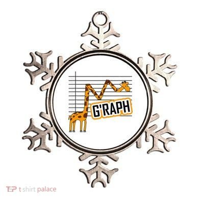 GRaph Giraffe Mathematician Funny Animal Pun Ornament