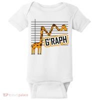 GRaph Giraffe Mathematician Funny Animal Pun Baby Bodysuit thumb 0