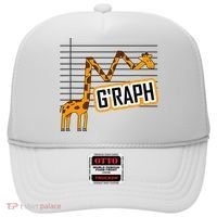 GRaph Giraffe Mathematician Funny Animal Pun Hat thumb 0