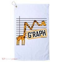 GRaph Giraffe Mathematician Funny Animal Pun Golf Towel thumb 0