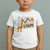 GRaph Giraffe Mathematician Funny Animal Pun Toddler T-Shirt thumb 2