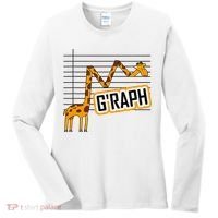 GRaph Giraffe Mathematician Funny Animal Pun Women's Long Sleeve Shirt thumb 0