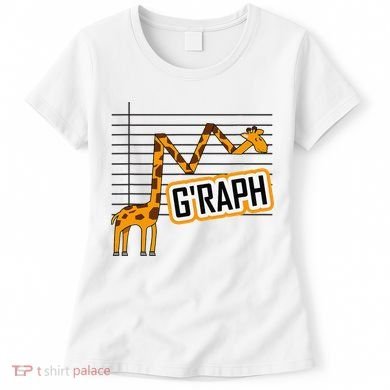 GRaph Giraffe Mathematician Funny Animal Pun Women's T-Shirt