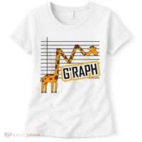 GRaph Giraffe Mathematician Funny Animal Pun Women's T-Shirt thumb 0