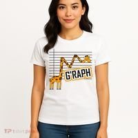 GRaph Giraffe Mathematician Funny Animal Pun Women's T-Shirt thumb 4