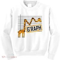 GRaph Giraffe Mathematician Funny Animal Pun Kids Sweatshirt thumb 0