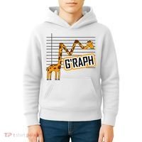 GRaph Giraffe Mathematician Funny Animal Pun Kids Hoodie thumb 4