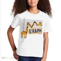GRaph Giraffe Mathematician Funny Animal Pun Kids T-Shirt thumb 2