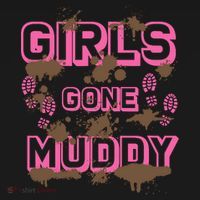 Girl Gone Muddy Funny Mud Run Racing For A Mudding Mudder Apron thumb 3
