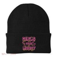 Girl Gone Muddy Funny Mud Run Racing For A Mudding Mudder Beanie thumb 0