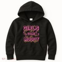 Girl Gone Muddy Funny Mud Run Racing For A Mudding Mudder Kids Hoodie thumb 0