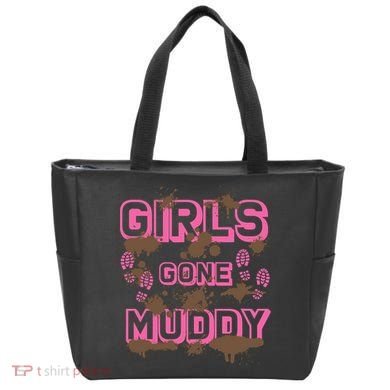 Girl Gone Muddy Funny Mud Run Racing For A Mudding Mudder Tote Bag