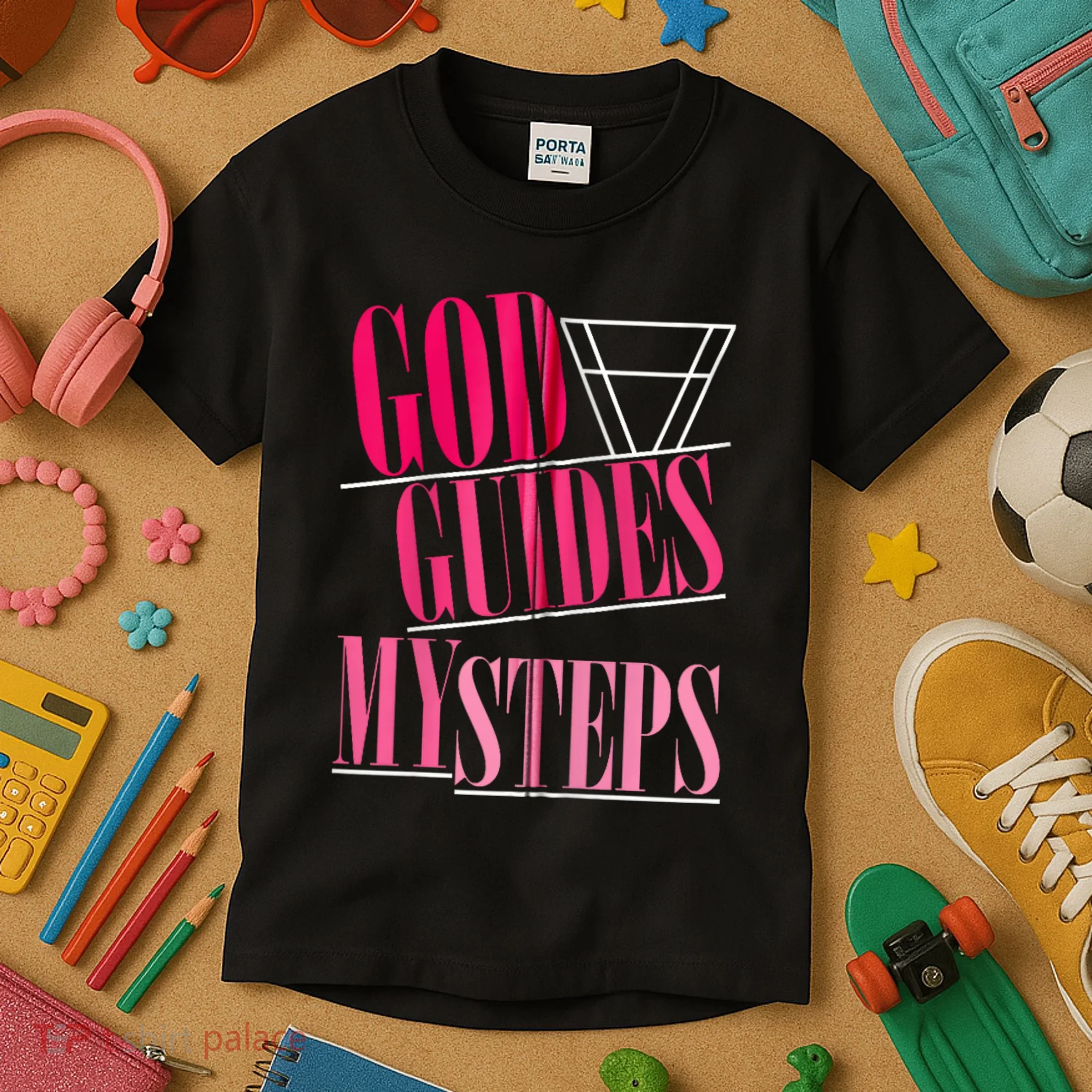 God Guides My Steps Kids T-Shirt