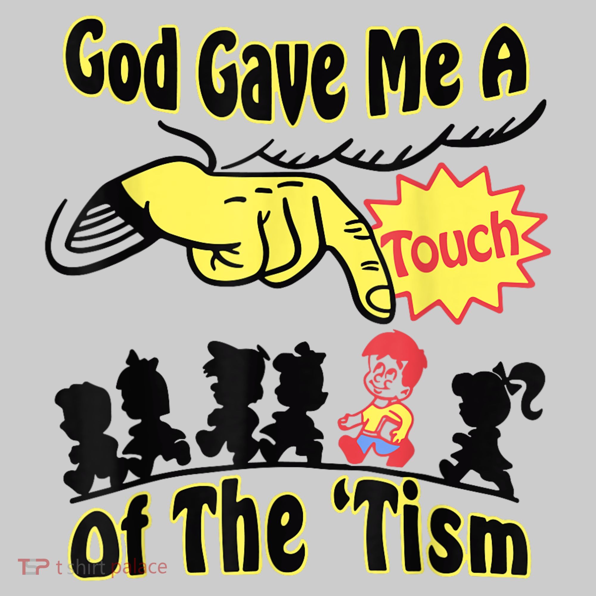 God Gave Me A Touch Of The Tism Mousepad