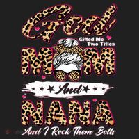 God Gifted Me Two Titles Mom And Nana Women's Sweatshirt thumb 2