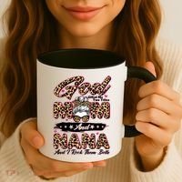 God Gifted Me Two Titles Mom And Nana Coffee Mug thumb 3