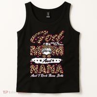 God Gifted Me Two Titles Mom And Nana Tank Top thumb 2