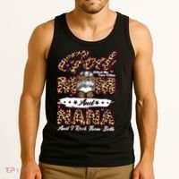 God Gifted Me Two Titles Mom And Nana Tank Top thumb 3