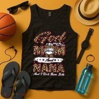 God Gifted Me Two Titles Mom And Nana Tank Top thumb 4