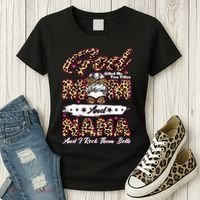God Gifted Me Two Titles Mom And Nana Women's T-Shirt thumb 3
