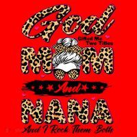God Gifted Me Two Titles Mom And Nana Santa Hat thumb 1